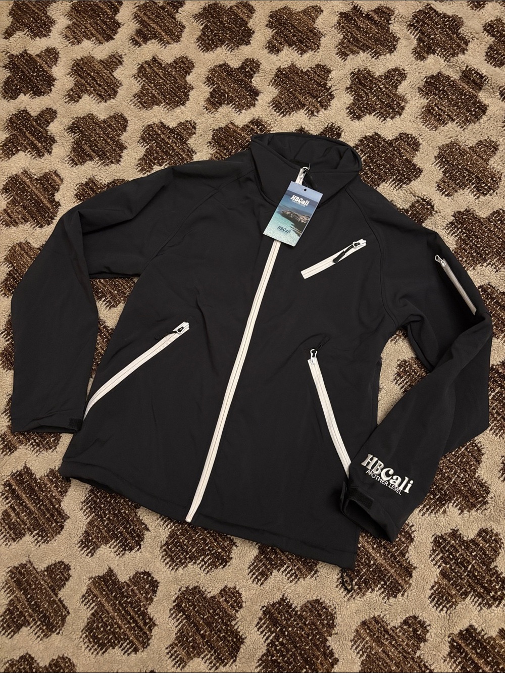 HBCali Another Level Black Fleece Lined Jacket Medium NWT